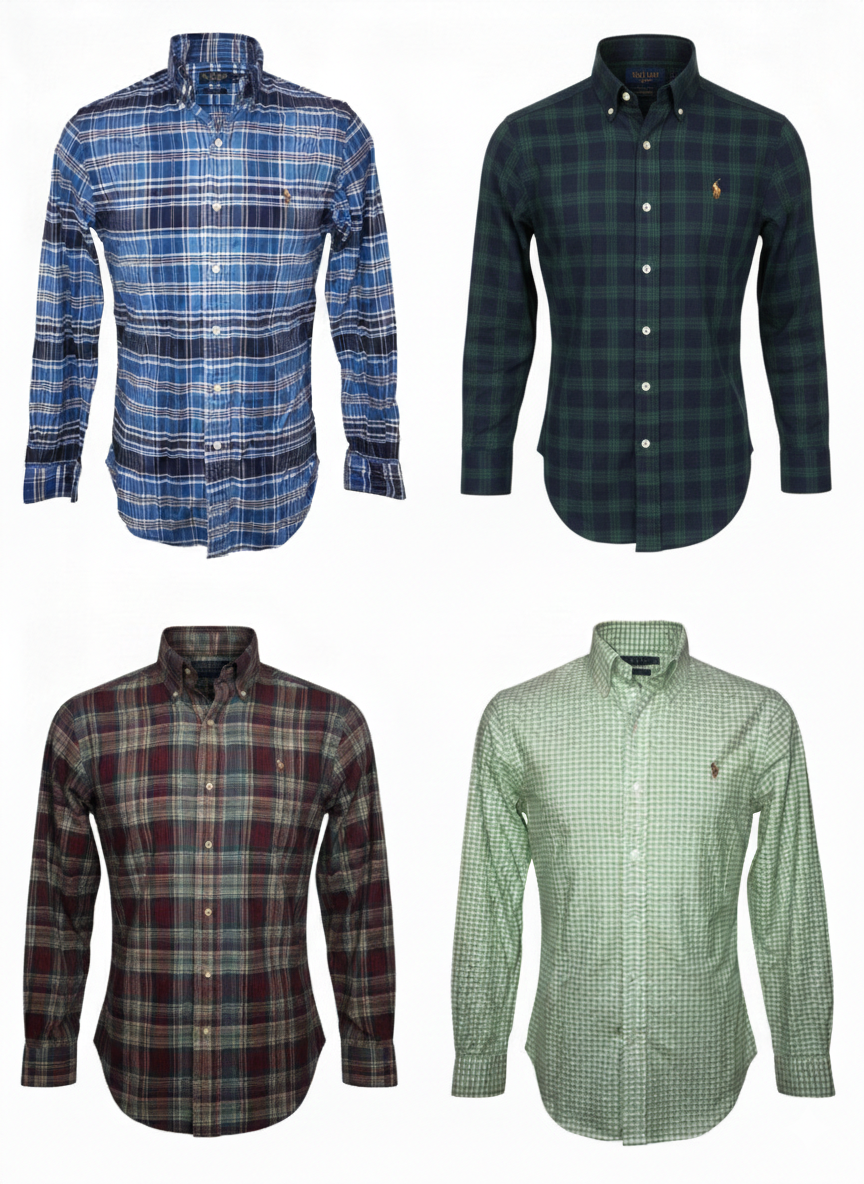 10× Herrenhemden Slim Fit – Second Hand (Marke: Ralph Lauren)