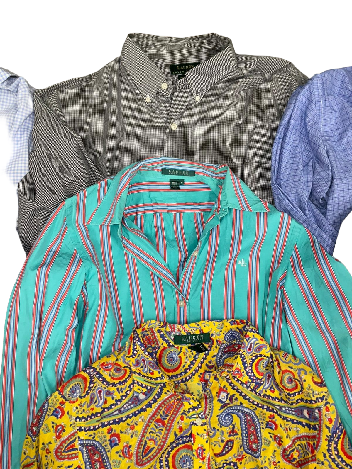 5KG LAUREN RALPH LAUREN DAMEN HERREN HEMDEN GRADE A in bunten Designs und Mustern